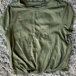 Crop Tee with Front Knot